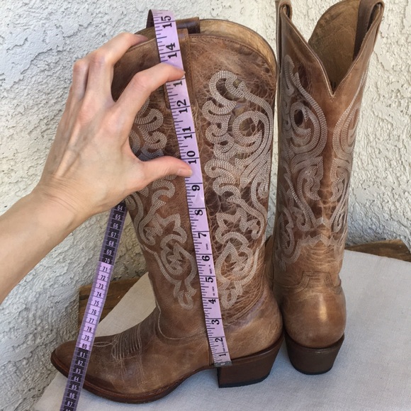 Shyanne Leather Western Cowboy Boots 9 - Picture 13 of 17
